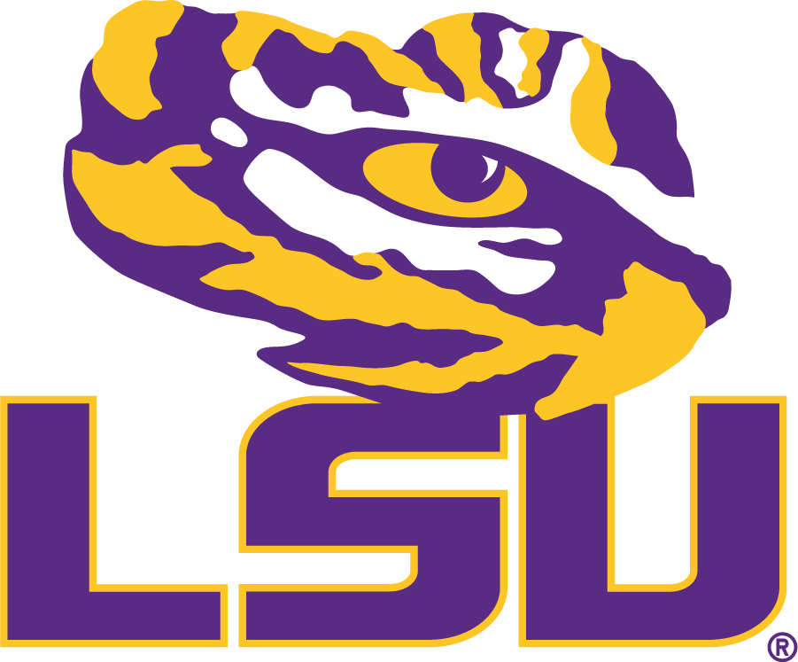 LSU Tigers 2014-Pres Secondary Logo v2 diy DTF decal sticker